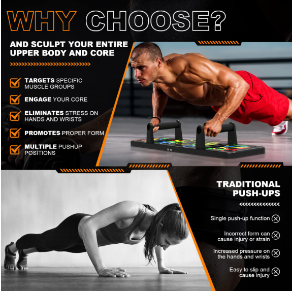 PushZone™ 9-in-1 Ultimate Push Up Board