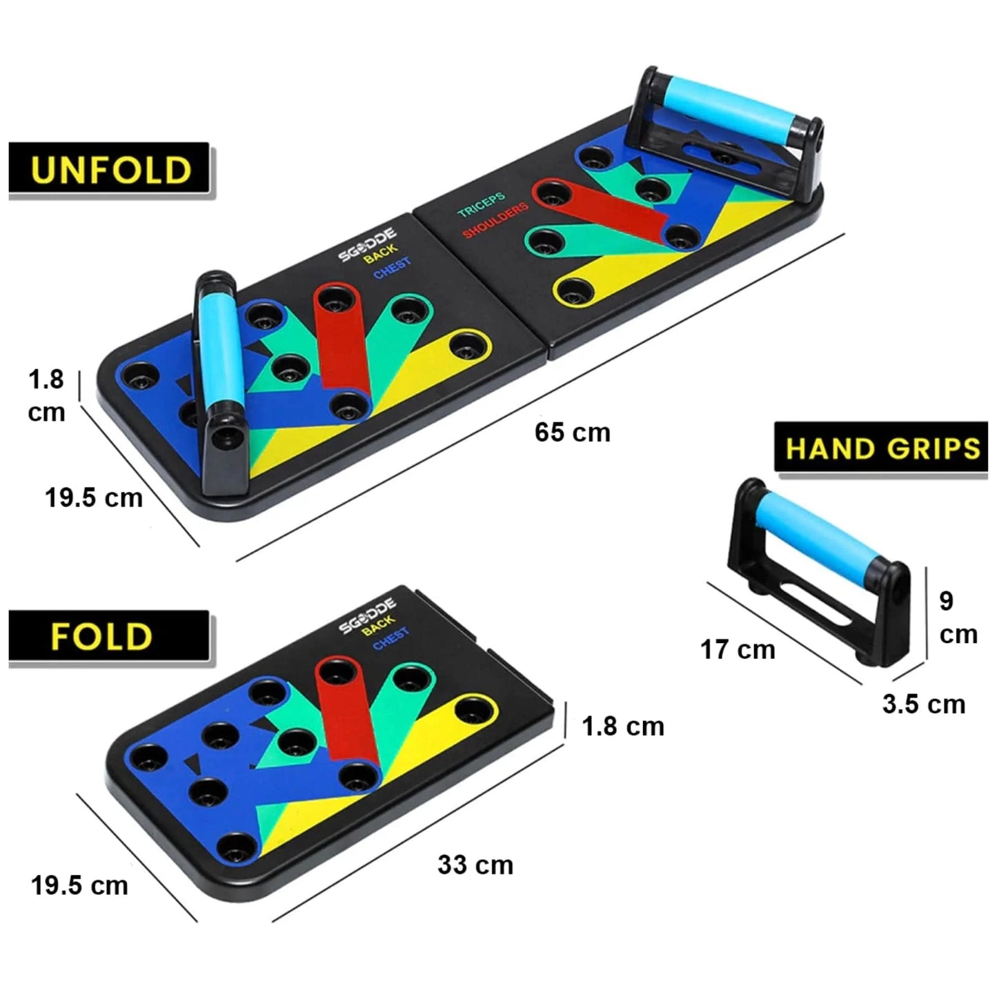 PushZone™ 9-in-1 Ultimate Push Up Board